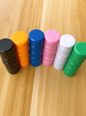 平面磁粒教学白板吸铁石黑板磁吸磁力扣圆形磁石磁铁贴办公室磁钉