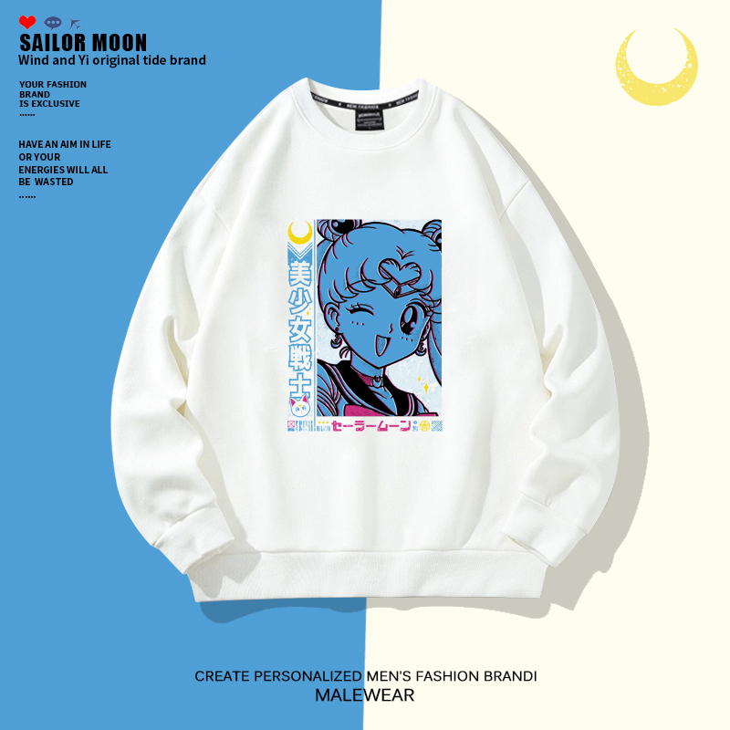 圆领卫衣男款早春外套美少女