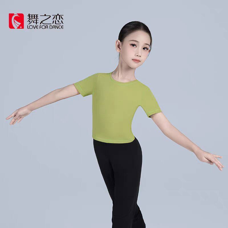 舞之恋女童新款短袖上衣芭蕾舞服