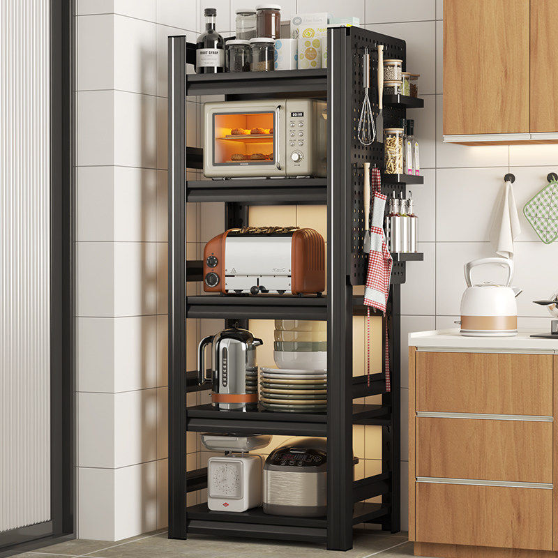德国精工厨房多功能置物架落地多层微波炉电饭煲收纳架调料架货架,厨房/烹饪用具,微波炉置物架,淘宝优惠券,粉丝福利购,淘宝优惠卷