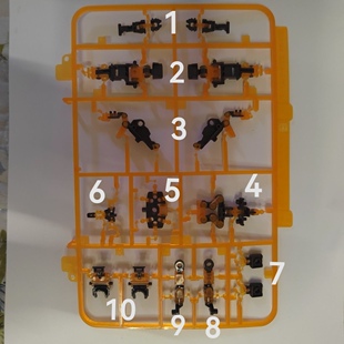 万代 RG 独角兽2号机 RG报丧女妖 命运女神 拼装模型 B 骨架 补件