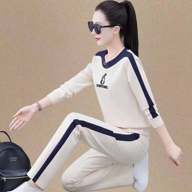 休闲运动套装女秋季卫衣两件套