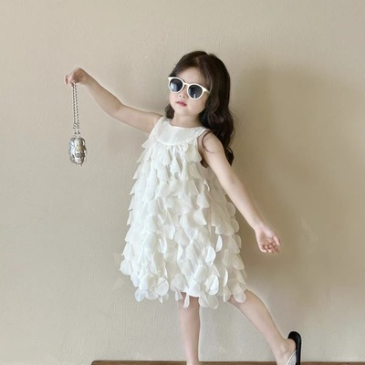 童装公主裙花瓣裙韩系女