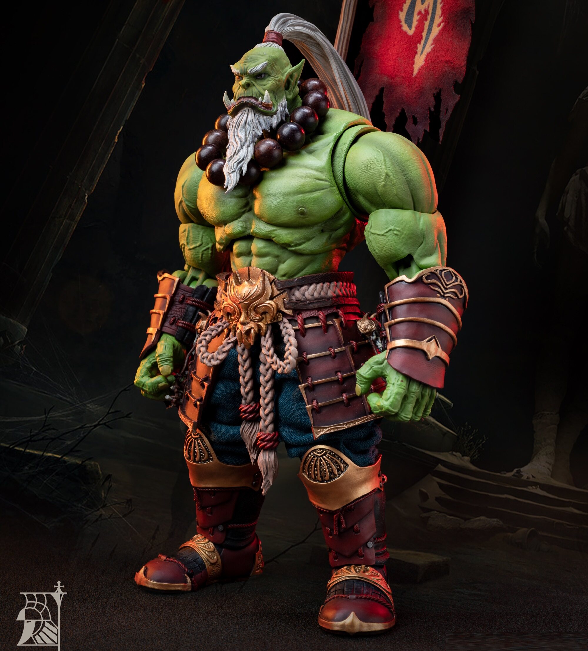 秘银工作室 部落守卫 master剑圣魔兽1/10可动成品手办模型 03