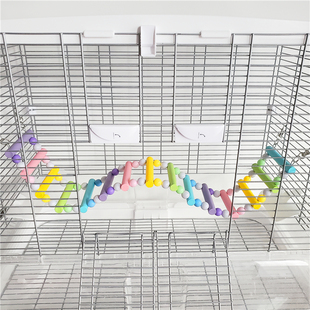 糖果彩色鹦鹉爬梯玩具用品鸟用云梯虎皮牡丹玄凤鸟笼梯子啃咬攀爬