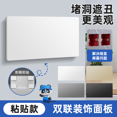 86型双联空白面板，遮丑美观