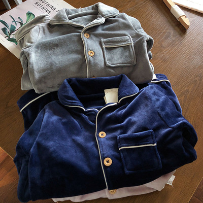 软！清仓特价柔软A类儿童珊瑚绒睡衣男女童法兰绒家居服秋冬套装