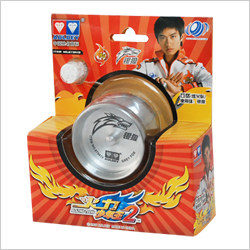 奥迪双钻 火力少年王铝合金溜溜球玩具-银狼悠悠球 673413