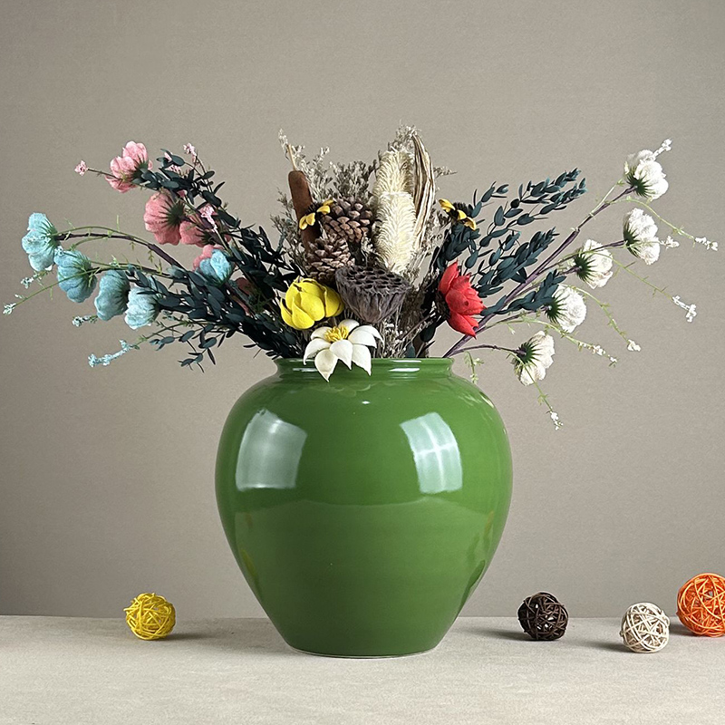 轻奢景德镇市台面花瓶新中式陶瓷