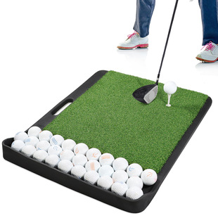 跨境新品Golf Training Mat高尔夫挥杆练习器手提击球打击训练垫