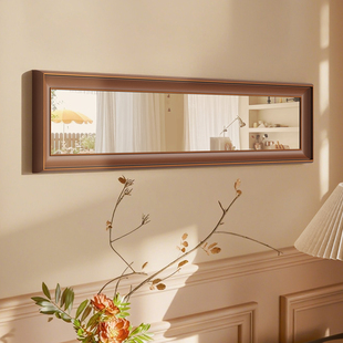 开 一扇窗真镜子装饰画 画横幅横版长条客厅卧室饭厅饭厅玄关镜面