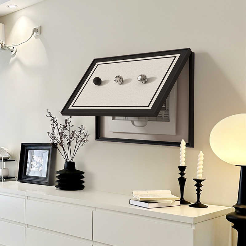 立体意式极简高级感电表箱装饰画开关配电箱餐厅遮挡2024新款挂画