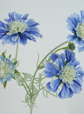 仿真花轮峰菊家居装饰插花摆件旅拍道具挂墙花艺设计婚庆花松虫草