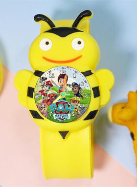 创意儿童卡通动物拍拍手表手环小学生幼儿园拍拍啪啪表玩具汪汪队