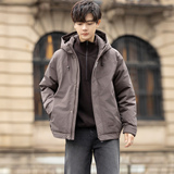 标连帽羽绒服男冬季潮流休闲短款外套男士夹克Y2523-P198，男装夹克，电商A239