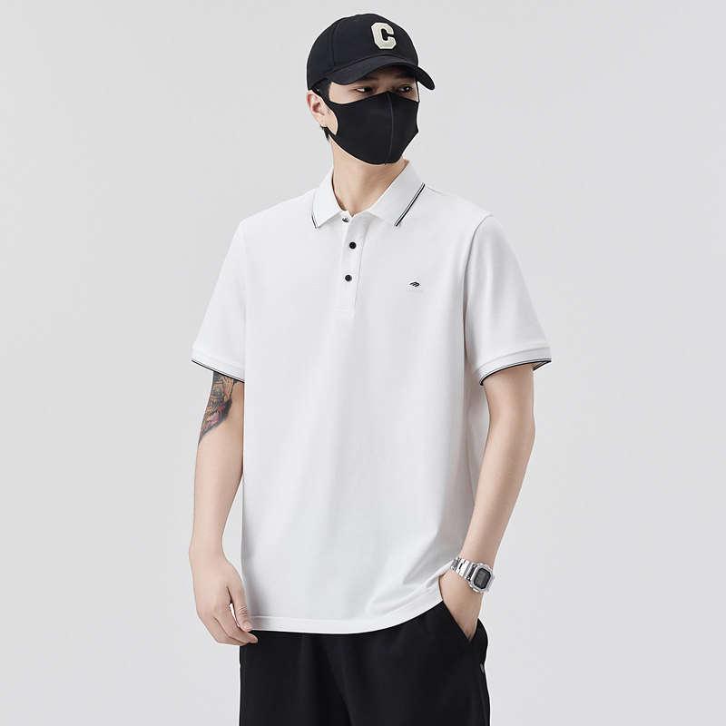 男士夏季新款时尚百搭休闲运动翻领半袖上衣PL8601-P65控105图片
