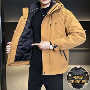 三合一系列! 内胆可单穿！冬季男士百搭保暖羽绒服外套Y823-P275图片