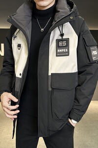 冬季店主风新款工装羽绒服男中长款冲锋衣保暖羽绒外套Y3611-P245图片