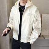 春季男士可拆卸帽子夹克外套时尚百搭宽松上衣男装潮JK2526-P160，男装夹克，电商A239