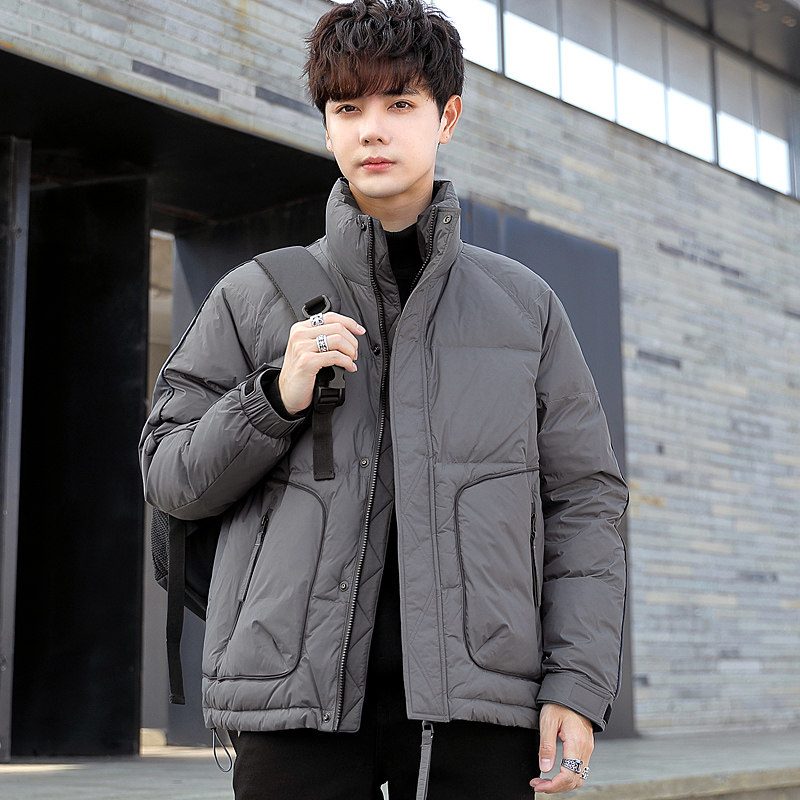 冬季短款立领羽绒服男日系面包服保暖外套Y106-P140,男装羽绒服,电商A239