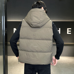 男士马甲连帽秋冬外穿羽绒服马夹韩版潮流坎肩外套M8076-P130
