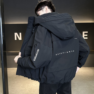 冬季新款工装羽绒服男 短款保暖羽绒外套夹克Y9806-P235图片