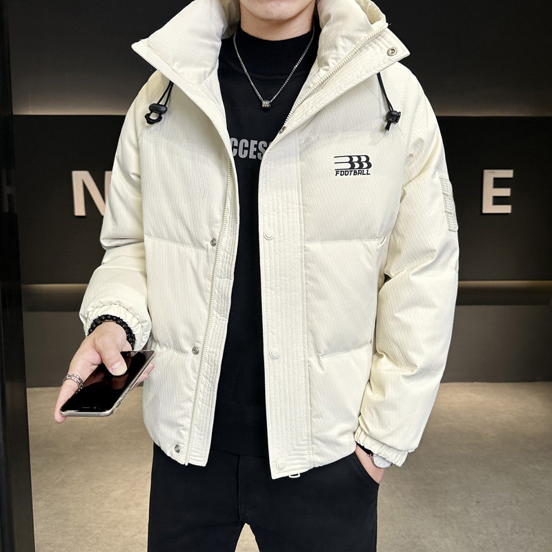 冬季店主风新款连帽标羽绒服男短款保暖羽绒外套Y11622-P248,男装羽绒服,电商A239