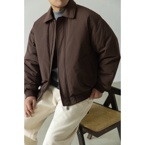 老钱风标翻领羽绒服夹克外套男潮流百搭冬季上衣外套Y5535-P195图片