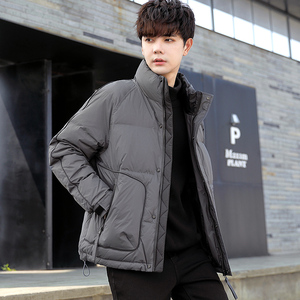 冬季短款立领羽绒服男 日系面包服保暖外套Y106-P140图片