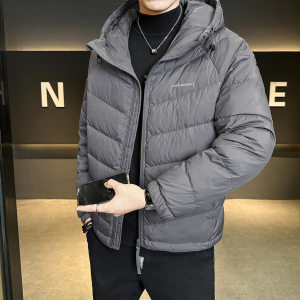 标轻薄排骨羽绒服男冬季潮流连帽短款外套男士夹克Y8611-P175图片