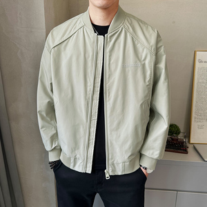 美式飞行员夹克男士2025秋季宽松大码休闲棒球服外套JK6511-P130图片