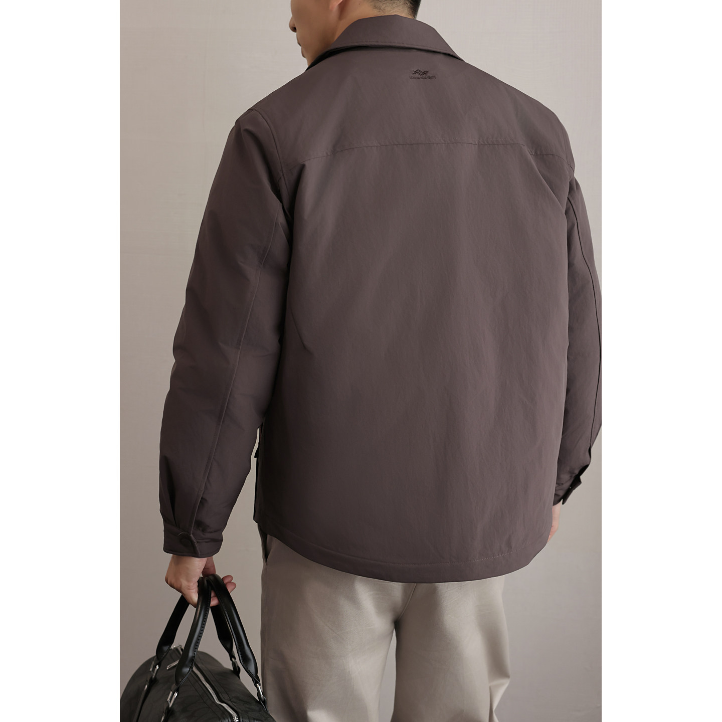 标轻薄羽绒服男休闲风冬季潮流翻领短款外套男士夹克Y190-P175,男装夹克,电商A239