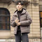 标轻薄排骨羽绒服男冬季潮流连帽短款外套男士夹克Y8611-P175，男装夹克，电商A239