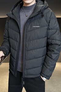 标轻薄排骨羽绒服男冬季潮流连帽短款外套男士夹克Y8611-P175图片