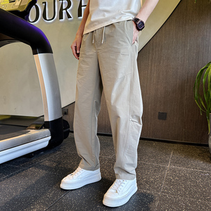 男士潮牌弯刀裤宽松裤子夏季薄款男裤韩版百搭休闲裤K2755-P60图片