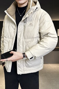冬季店主风新款连帽羽绒服男 短款保暖羽绒外套Y107-P175图片