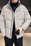 新款拼色立领羽绒服男短款外衣保暖羽绒外套Y611-P165，男装羽绒服，电商A239