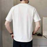 夏季新款男士短袖T恤圆领休闲百搭上衣打底衫T89067-P48，男装T恤，电商A239