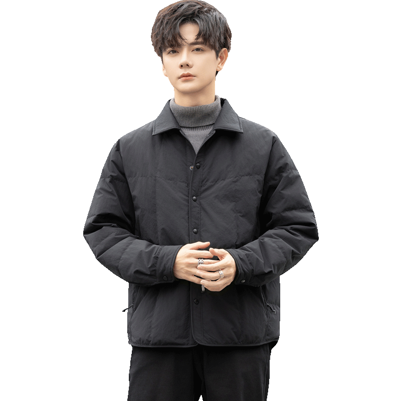 标90轻薄羽绒服男冬季潮流翻领短款外套男士夹克Y2522-P195,男装夹克,电商A239