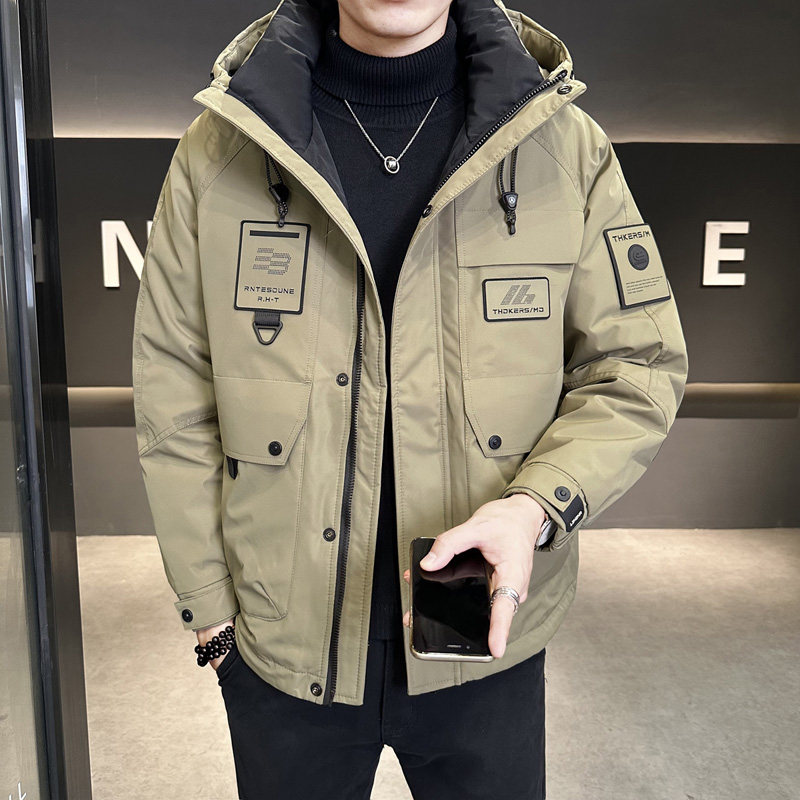 冬季店主风新款工装羽绒服男短款保暖羽绒外套Y3697-P235,男装羽绒服,电商A239