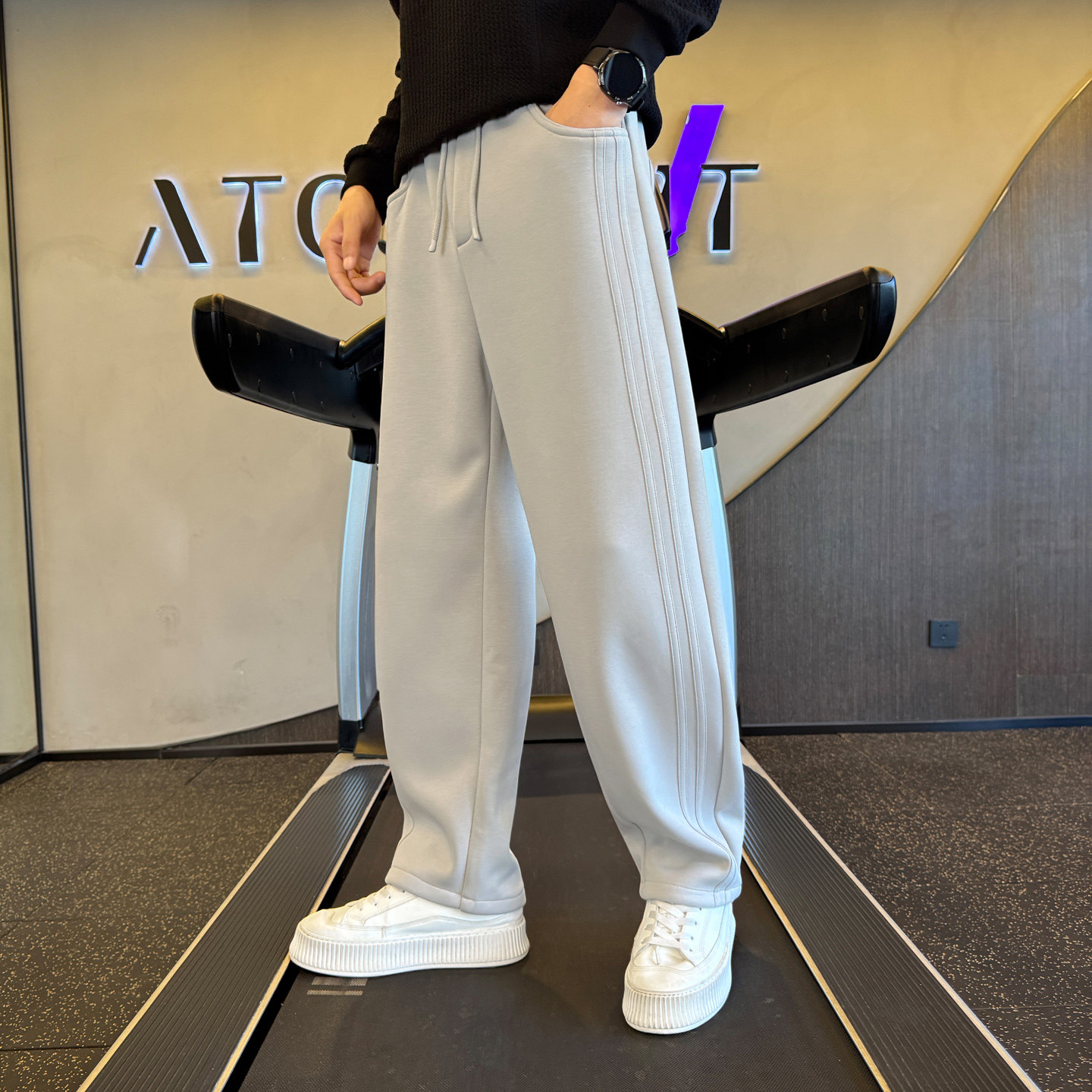 运动裤潮牌卫裤宽松直筒男裤春季休闲裤裤子K1073-P68,男装休闲裤,电商A239