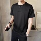 夏季时尚男士短袖t恤休闲钢印圆领半袖百搭上衣T95505-P38，男装T恤，电商A239