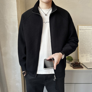 2026春季立领毛衣开衫 男士休闲短款毛衣外套K7732-P135图片