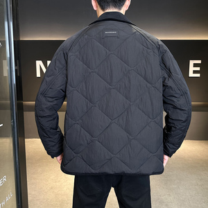标90羽绒服男冬季领子可脱卸翻领短款外套男士夹克Y2539-P245图片