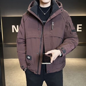 冬季新款工装羽绒服男 短款保暖羽绒外套夹克Y2553-P245图片