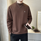冬季德绒打底衫男卫衣T恤圆领休闲百搭潮流时尚简约上衣D810特P38，男装T恤，电商A239