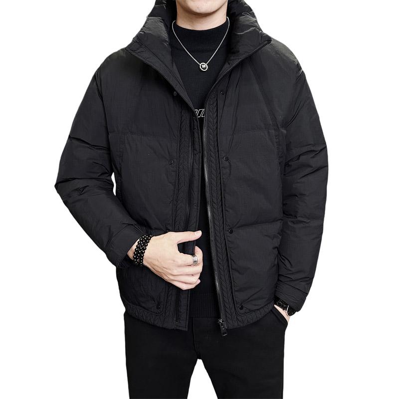 冬季短款立领标羽绒服男工艺款加厚面包服保暖外套Y201-P220,男装羽绒服,电商A239