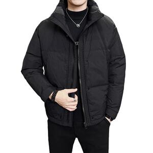 冬季短款立领标羽绒服男 工艺款加厚面包服保暖外套Y201-P220图片