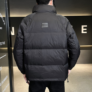 冬季短款立领标羽绒服男 日系面包服保暖外套Y106-P140图片