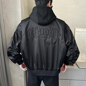 春季男士可拆卸帽子夹克外套时尚百搭宽松上衣男装潮JK2526-P160图片